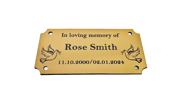 Engraved Sign, Memorial Plaque